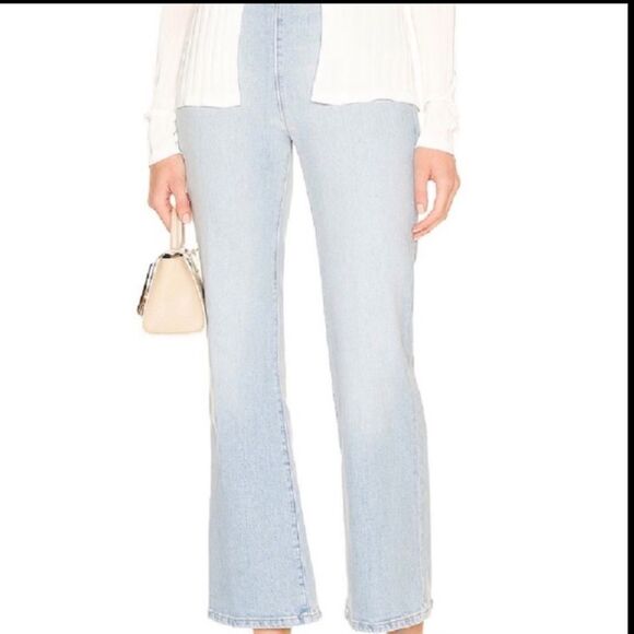 REVOLVE Jeans SPRWMN LA NEW Denim Flare Leggings Francoise Blue Size Small 26 - Picture 12 of 16